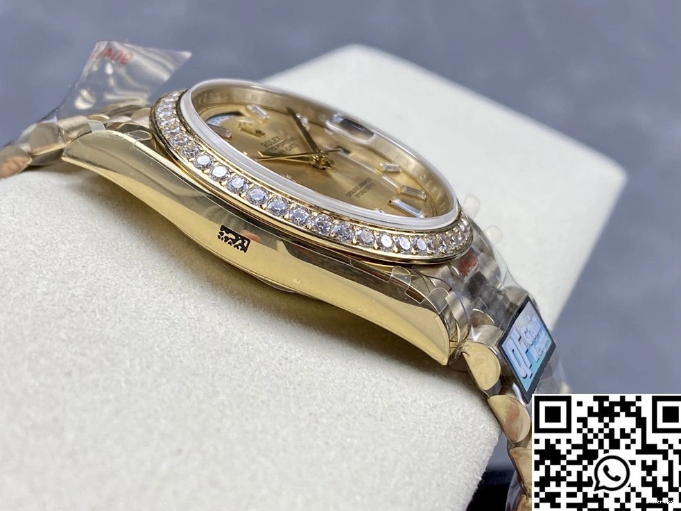 Day QF Rolex M228348rbr-0002 Tungsten Dial Steel Factory Gold v5 Date 0413